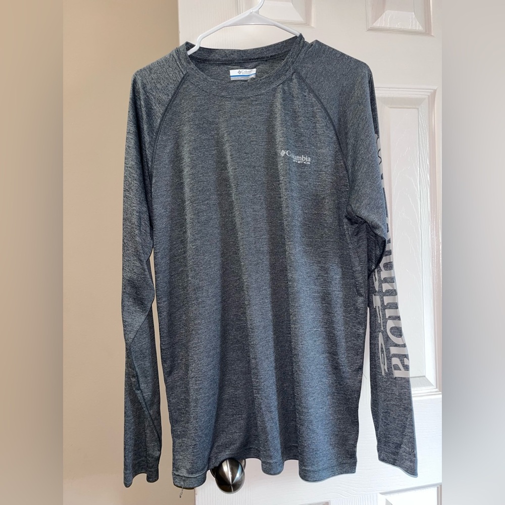 Columbia Men's Charcoal Long Sleeve Tee